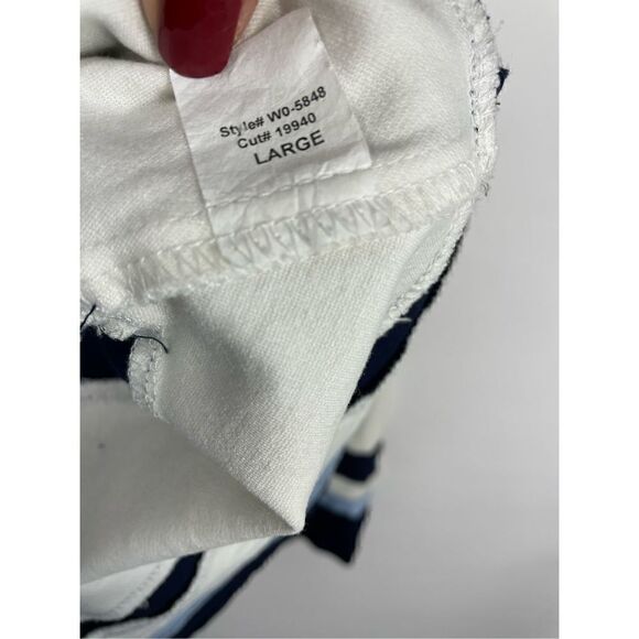 Aqua Fit & Flare Cap Sleeve Navy Dress Large - Picture 5 of 7